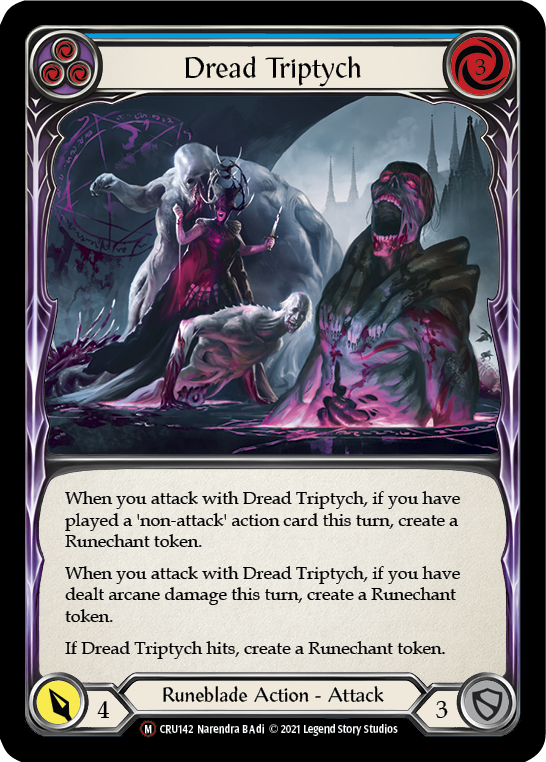 Dread Triptych (Rainbow Foil) [CRU142-RF] Unlimited Rainbow Foil | I Want That Stuff Brandon