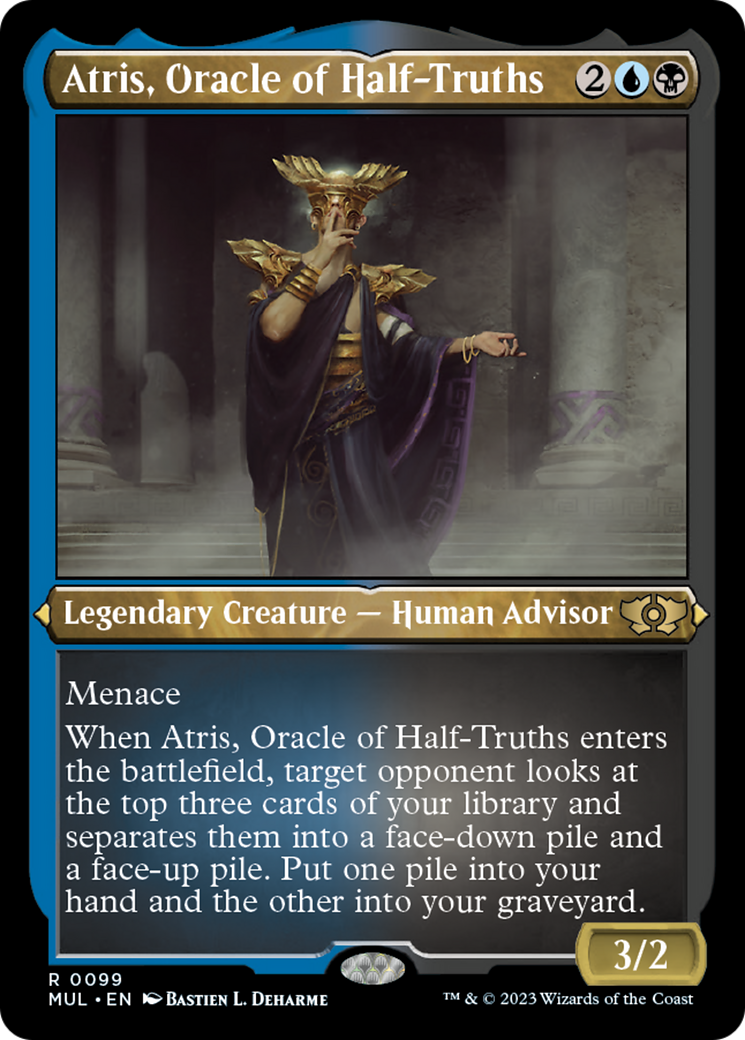 Atris, Oracle of Half-Truths (Foil Etched) [Multiverse Legends] | I Want That Stuff Brandon