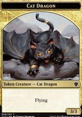 Cat Dragon // Dragon (006) Double-Sided Token [Commander 2017 Tokens] | I Want That Stuff Brandon