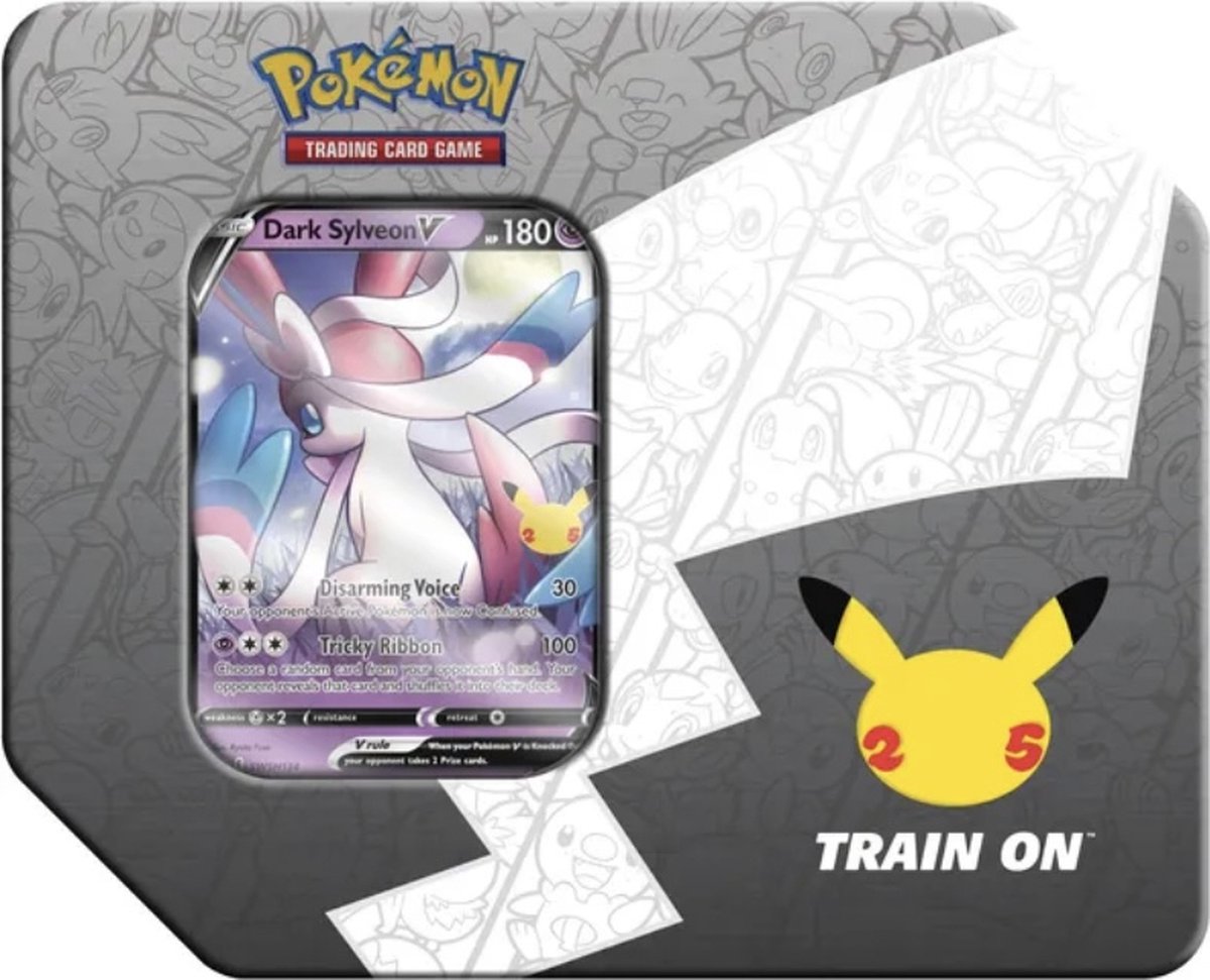 Celebrations: 25th Anniversary - Tin (Dark Sylveon V) | I Want That Stuff Brandon