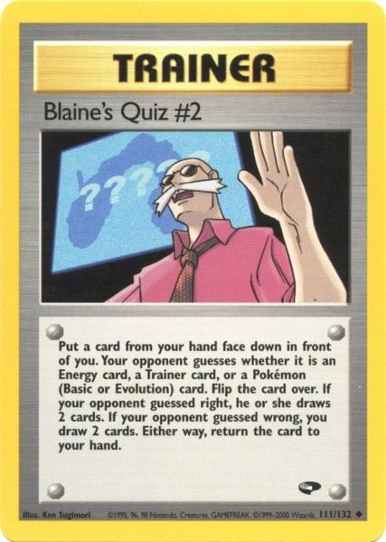 Blaine's Quiz #2 (111/132) [Gym Challenge Unlimited] | I Want That Stuff Brandon