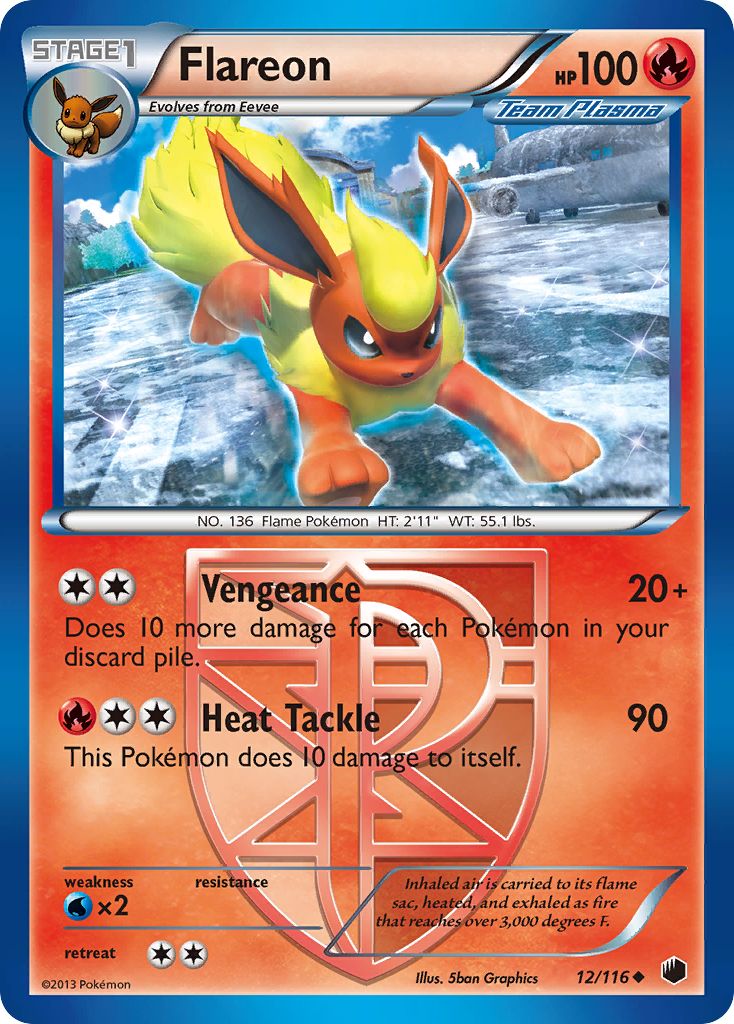 Flareon (12/116) [Black & White: Plasma Freeze] | I Want That Stuff Brandon