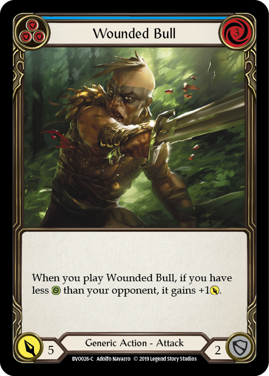 Wounded Bull (Blue) [BVO026-C] Normal | I Want That Stuff Brandon