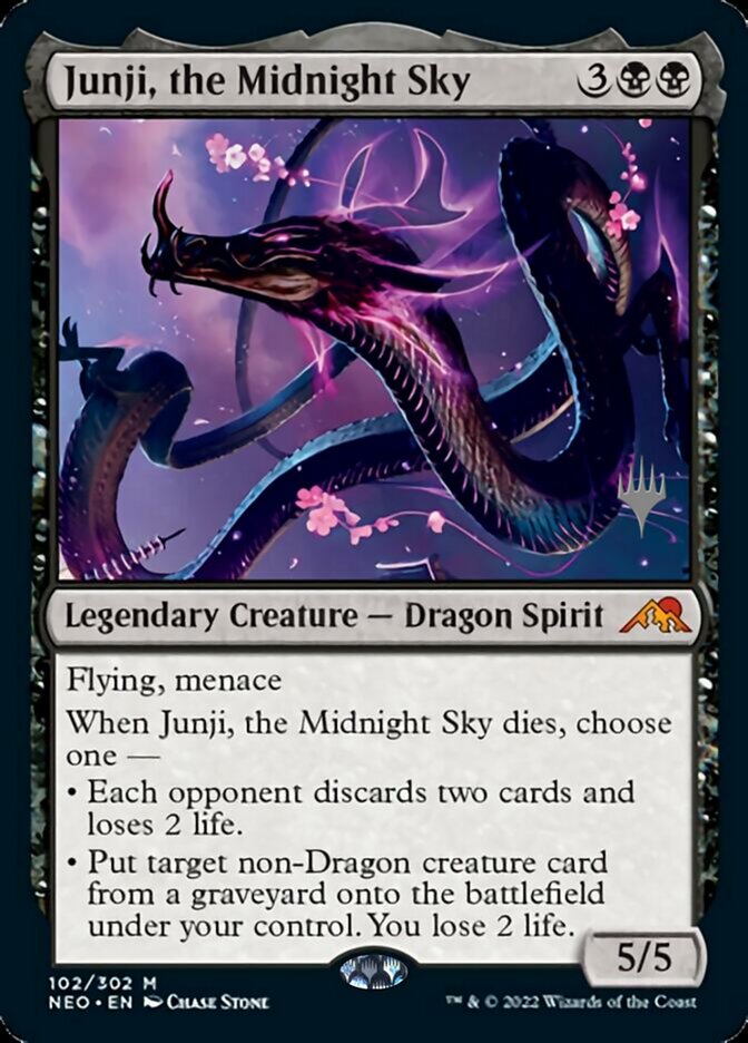 Junji, the Midnight Sky (Promo Pack) [Kamigawa: Neon Dynasty Promos] | I Want That Stuff Brandon