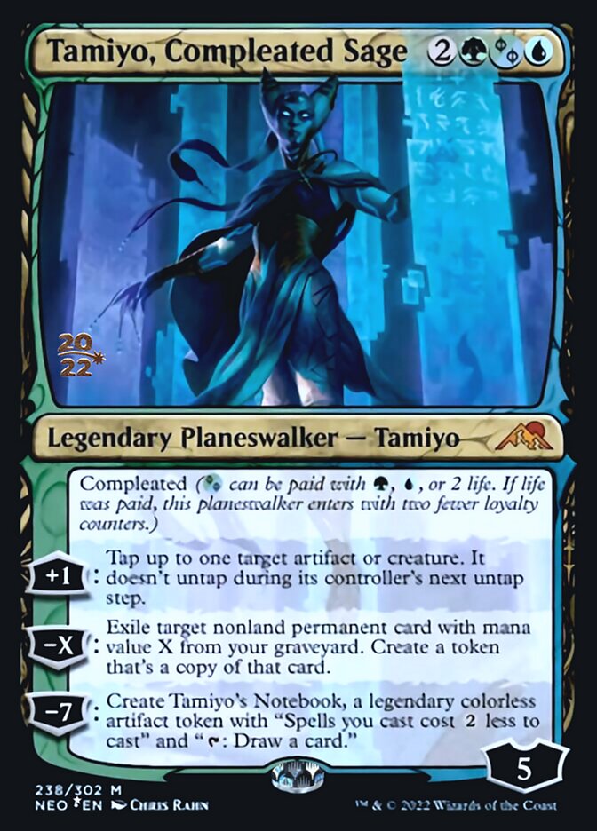 Tamiyo, Compleated Sage [Kamigawa: Neon Dynasty Prerelease Promos] | I Want That Stuff Brandon