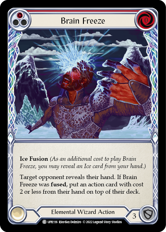 Brain Freeze (Red) [UPR116] (Uprising)  Rainbow Foil | I Want That Stuff Brandon