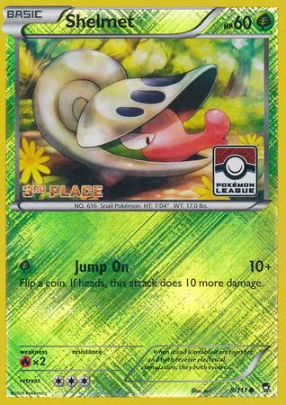 Shelmet (8/111) (League Promo 3rd Place) [XY: Furious Fists] | I Want That Stuff Brandon