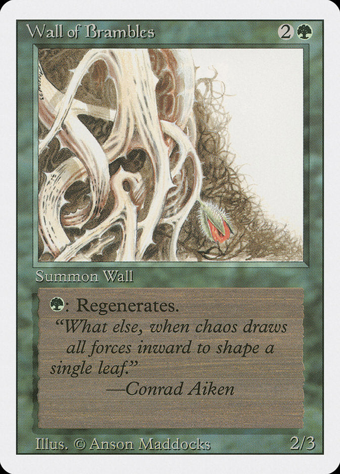 Wall of Brambles [Revised Edition] | I Want That Stuff Brandon