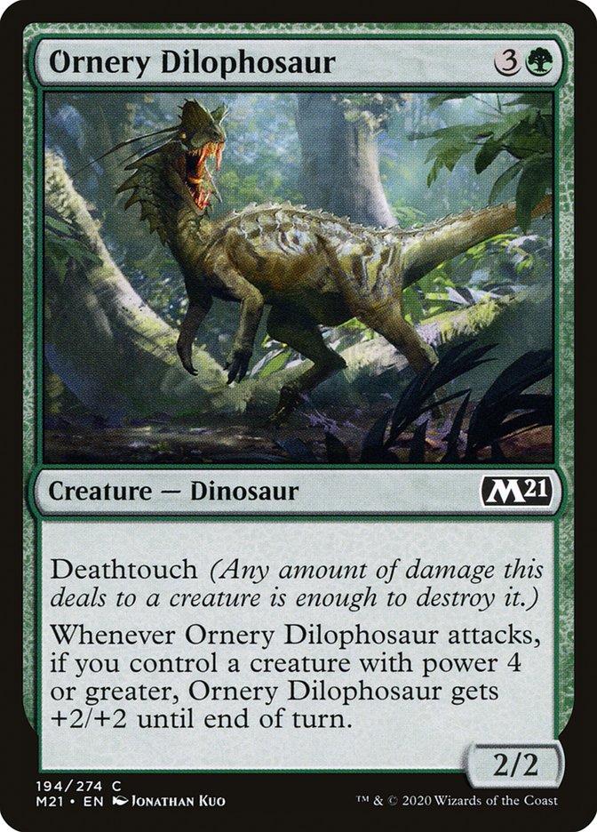 Ornery Dilophosaur [Core Set 2021] | I Want That Stuff Brandon