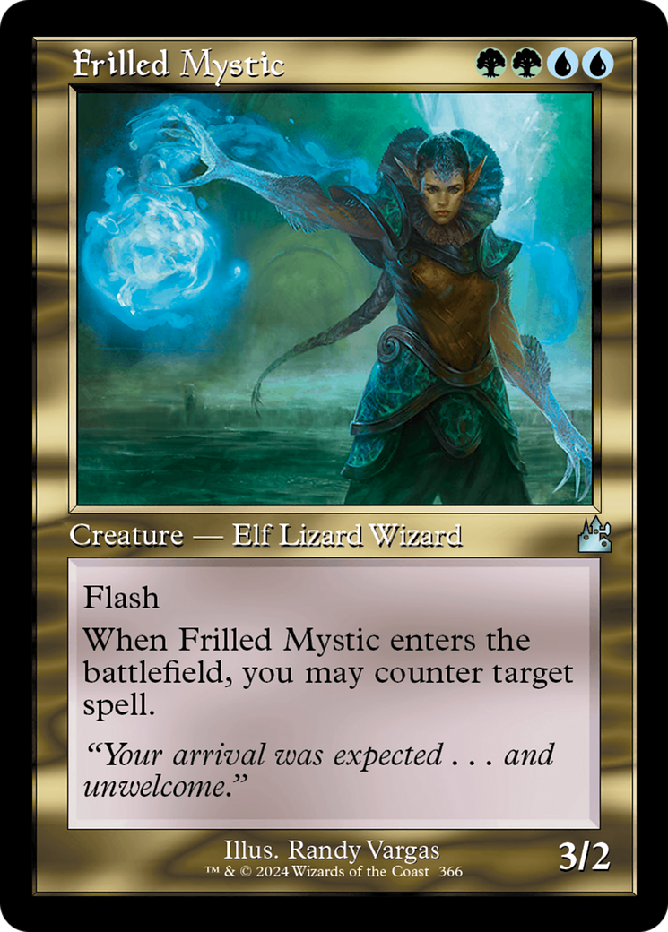 Frilled Mystic (Retro Frame) [Ravnica Remastered] | I Want That Stuff Brandon