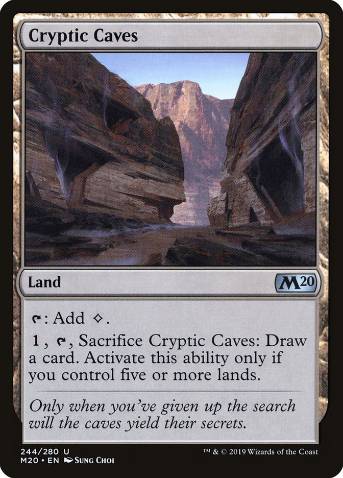 Cryptic Caves [Core Set 2020] | I Want That Stuff Brandon