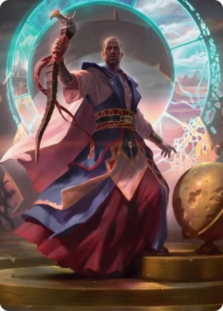 Teferi, Who Slows the Sunset Art Card [Innistrad: Midnight Hunt Art Series] | I Want That Stuff Brandon