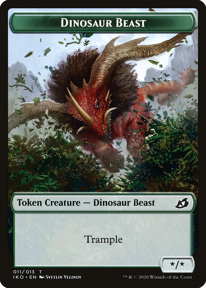 Dinosaur Beast Token [Ikoria: Lair of Behemoths Tokens] | I Want That Stuff Brandon