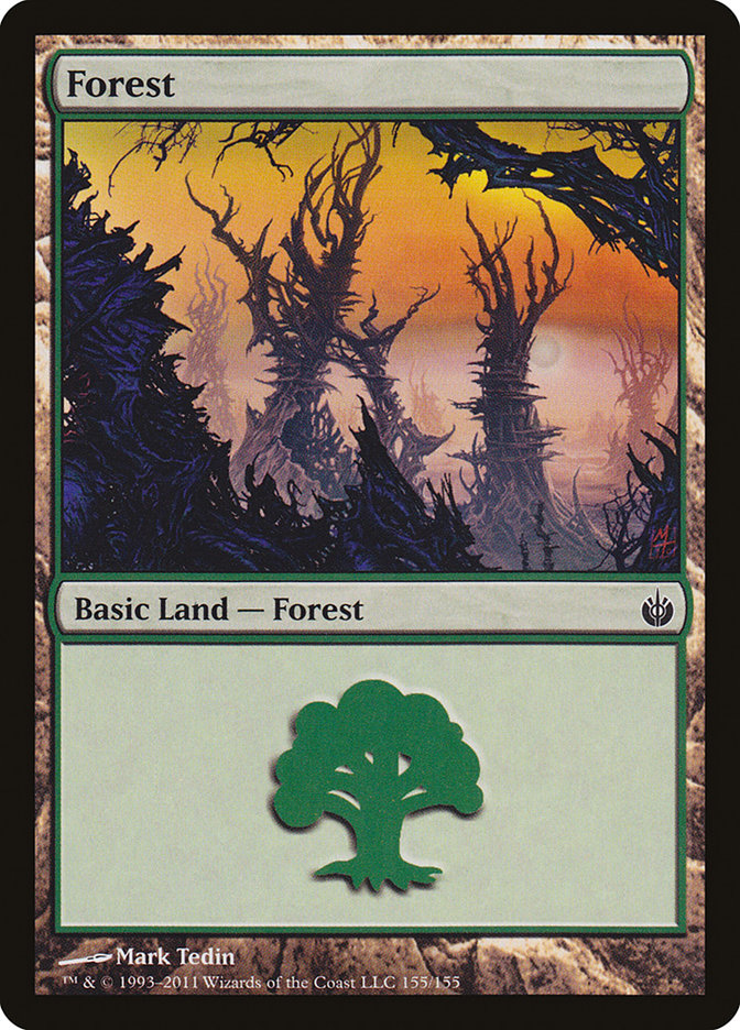 Forest (155) [Mirrodin Besieged] | I Want That Stuff Brandon