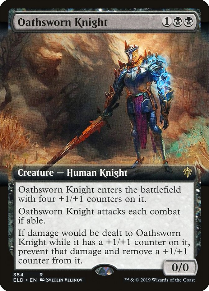 Oathsworn Knight (Extended Art) [Throne of Eldraine] | I Want That Stuff Brandon