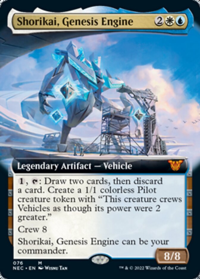 Shorikai, Genesis Engine (Extended Art) [Kamigawa: Neon Dynasty Commander] | I Want That Stuff Brandon