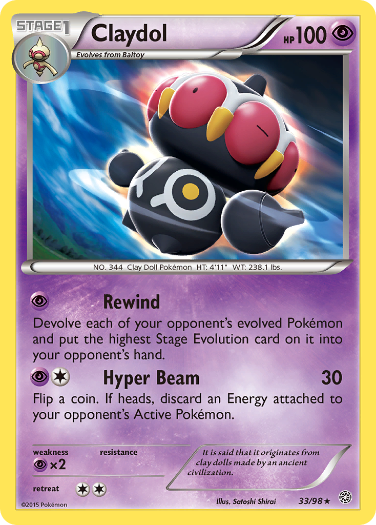 Claydol (33/98) [XY: Ancient Origins] | I Want That Stuff Brandon