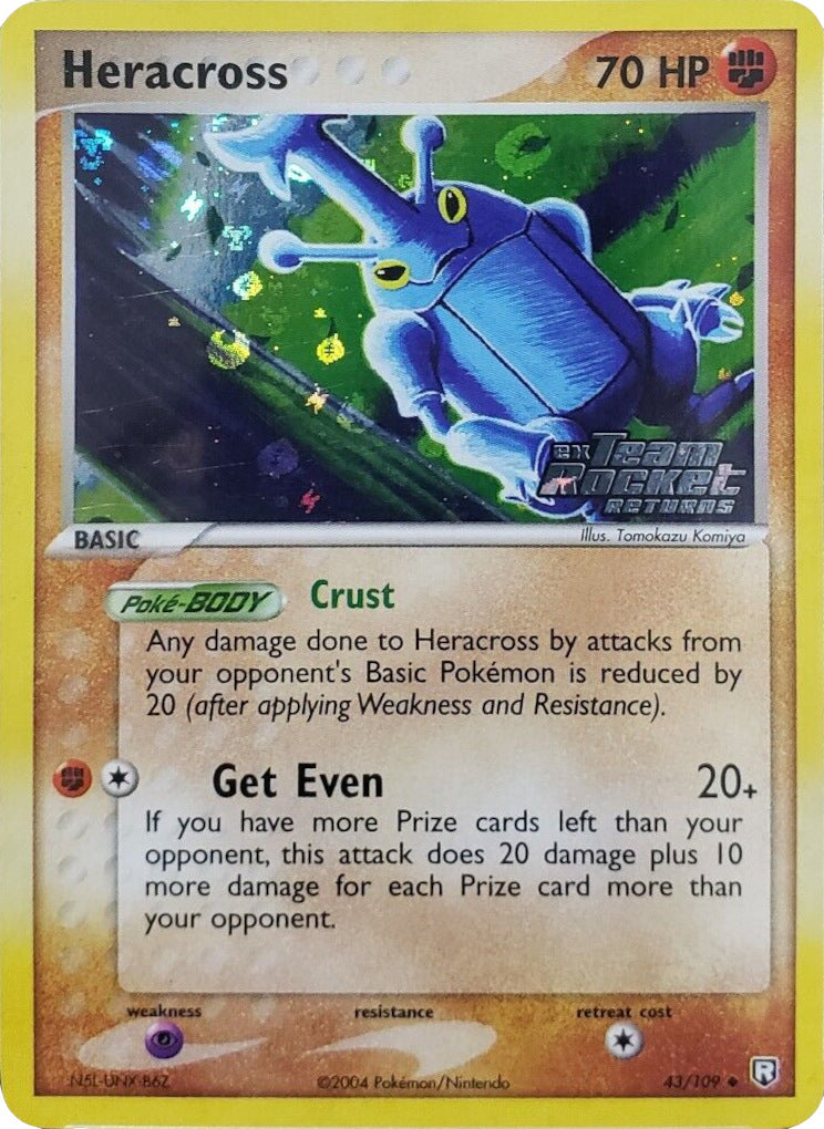 Heracross (43/109) (Stamped) [EX: Team Rocket Returns] | I Want That Stuff Brandon