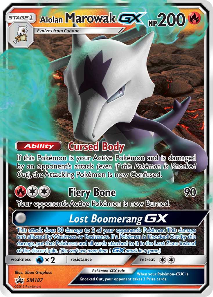 Alolan Marowak GX (SM187) [Sun & Moon: Black Star Promos] | I Want That Stuff Brandon