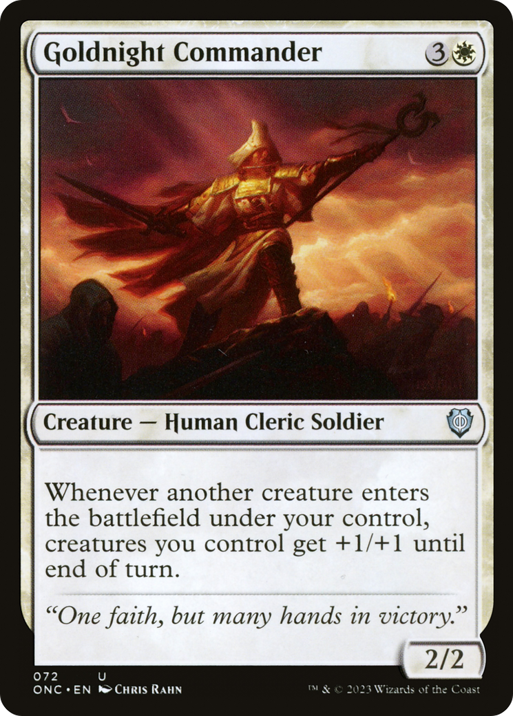 Goldnight Commander [Phyrexia: All Will Be One Commander] | I Want That Stuff Brandon