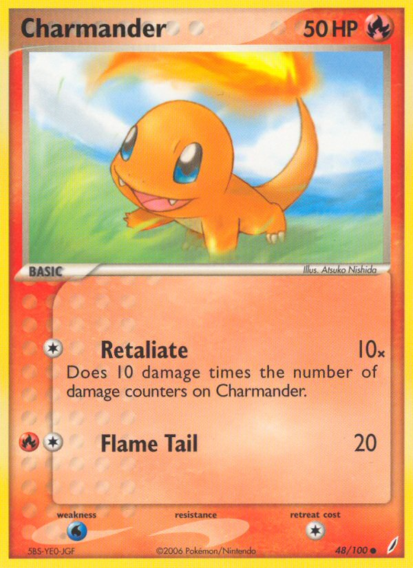 Charmander (48/100) [EX: Crystal Guardians] | I Want That Stuff Brandon