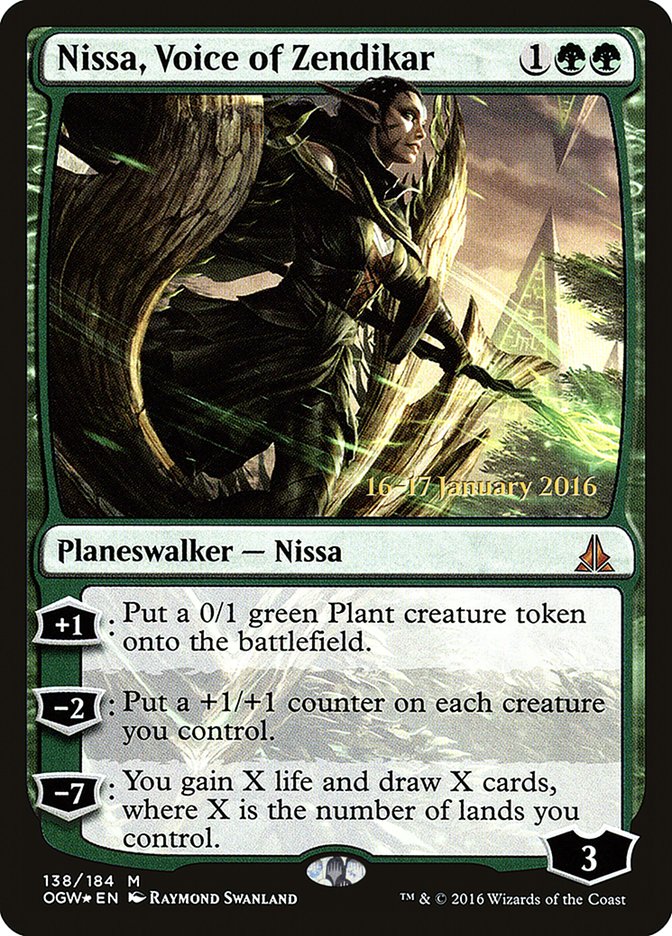 Nissa, Voice of Zendikar [Oath of the Gatewatch Prerelease Promos] | I Want That Stuff Brandon