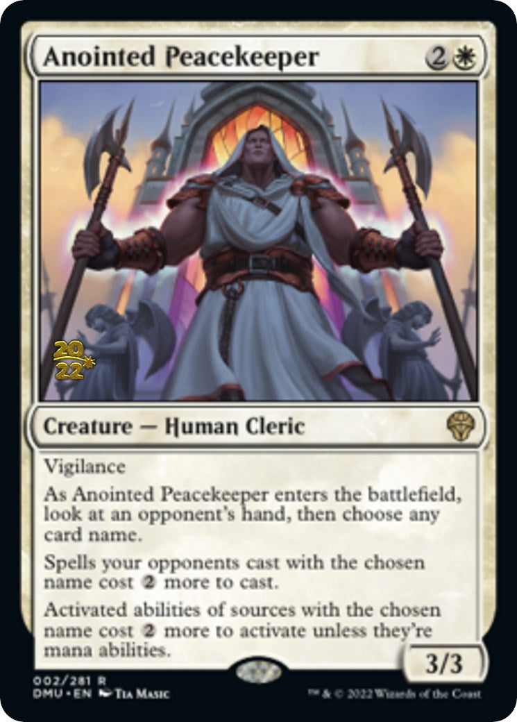 Anointed Peacekeeper [Dominaria United Prerelease Promos] | I Want That Stuff Brandon