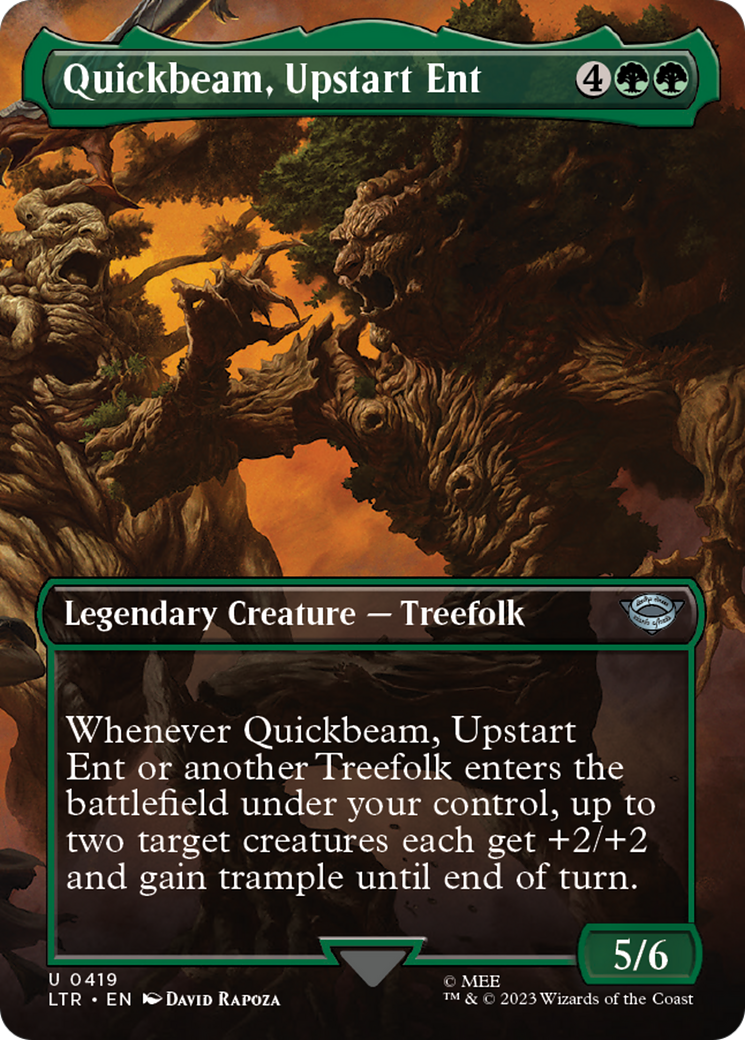 Quickbeam, Upstart Ent (Borderless Alternate Art) [The Lord of the Rings: Tales of Middle-Earth] | I Want That Stuff Brandon