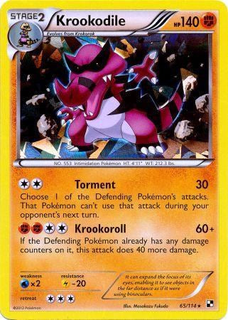 Krookodile (65/114) (Cracked Ice Holo) [Black & White: Base Set] | I Want That Stuff Brandon