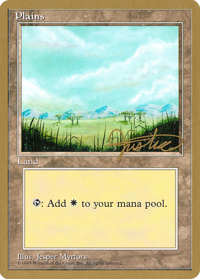 Plains (mj365) (Mark Justice) [Pro Tour Collector Set] | I Want That Stuff Brandon