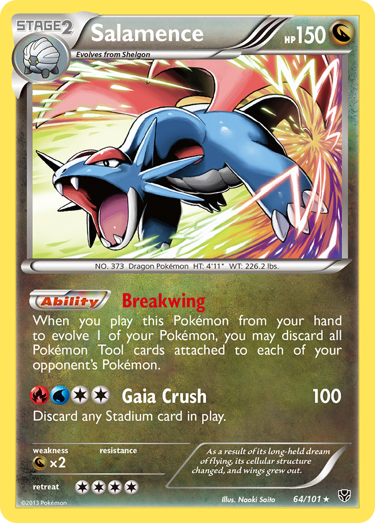 Salamence (64/101) [Black & White: Plasma Blast] | I Want That Stuff Brandon