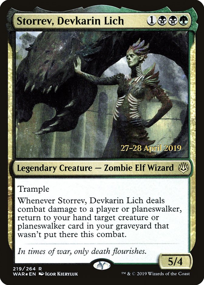 Storrev, Devkarin Lich [War of the Spark Prerelease Promos] | I Want That Stuff Brandon