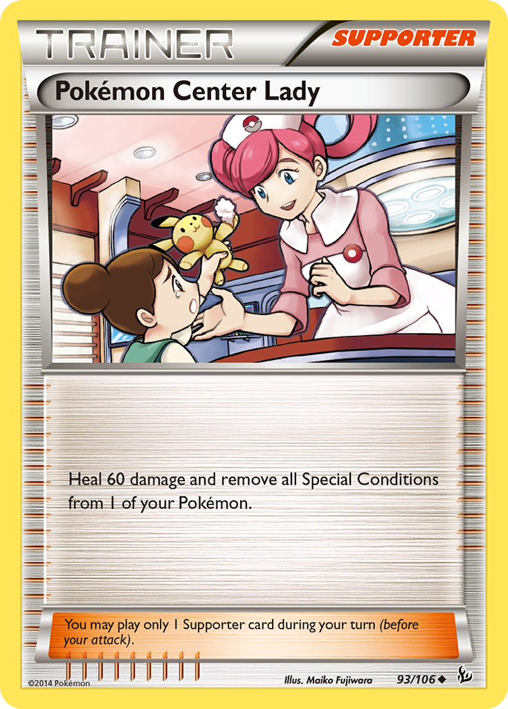 Pokemon Center Lady (93/106) [XY: Flashfire] | I Want That Stuff Brandon