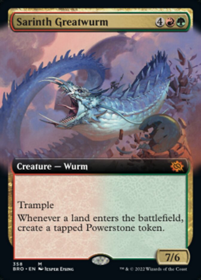 Sarinth Greatwurm (Extended Art) [The Brothers' War] | I Want That Stuff Brandon