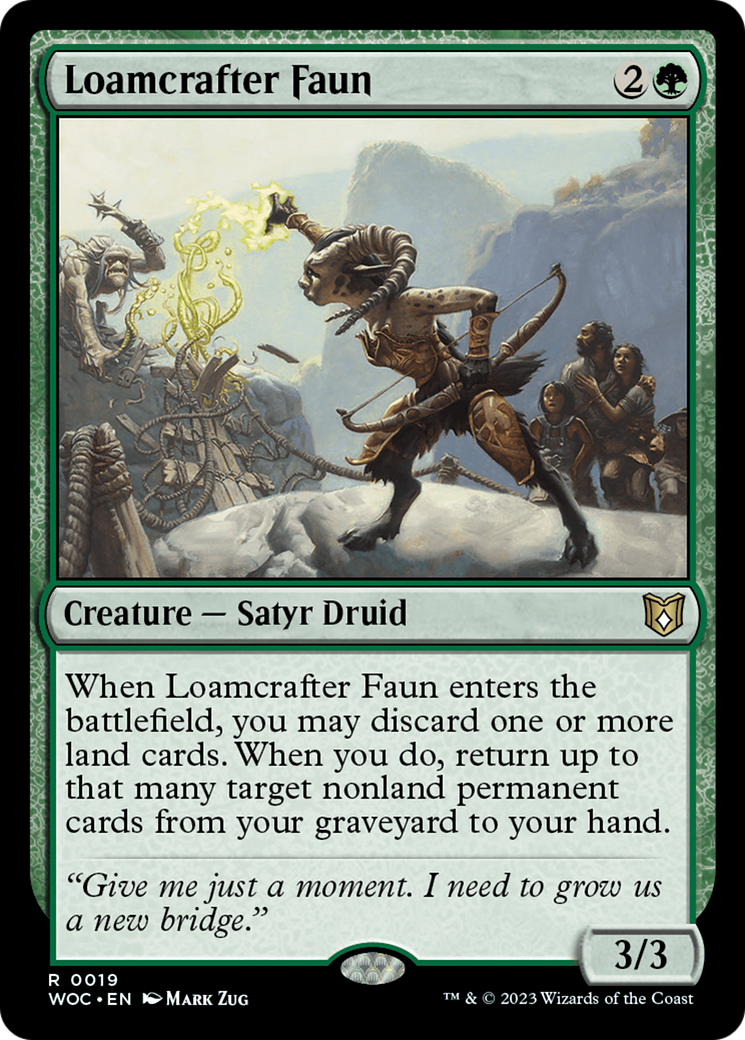 Loamcrafter Faun [Wilds of Eldraine Commander] | I Want That Stuff Brandon