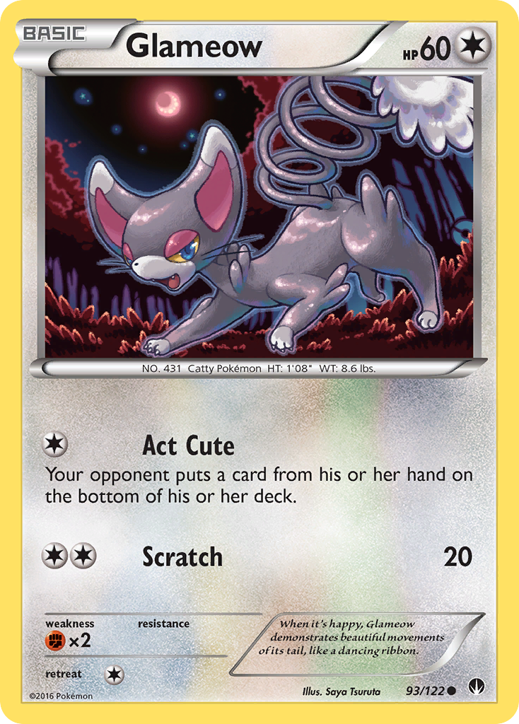 Glameow (93/122) [XY: BREAKpoint] | I Want That Stuff Brandon