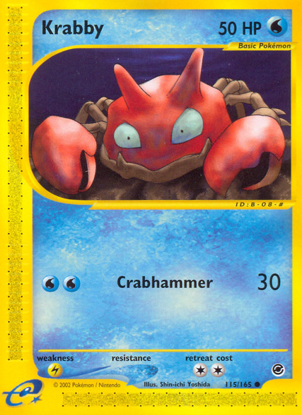 Krabby (115/165) [Expedition: Base Set] | I Want That Stuff Brandon