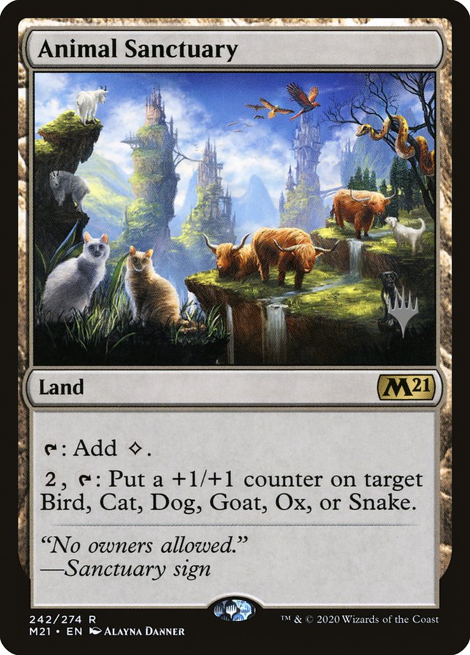 Animal Sanctuary (Promo Pack) [Core Set 2021 Promos] | I Want That Stuff Brandon