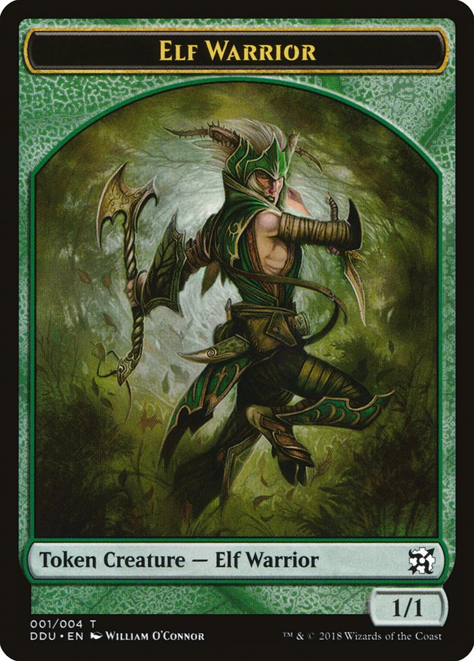 Elf Warrior Token [Duel Decks: Elves vs. Inventors Tokens] | I Want That Stuff Brandon