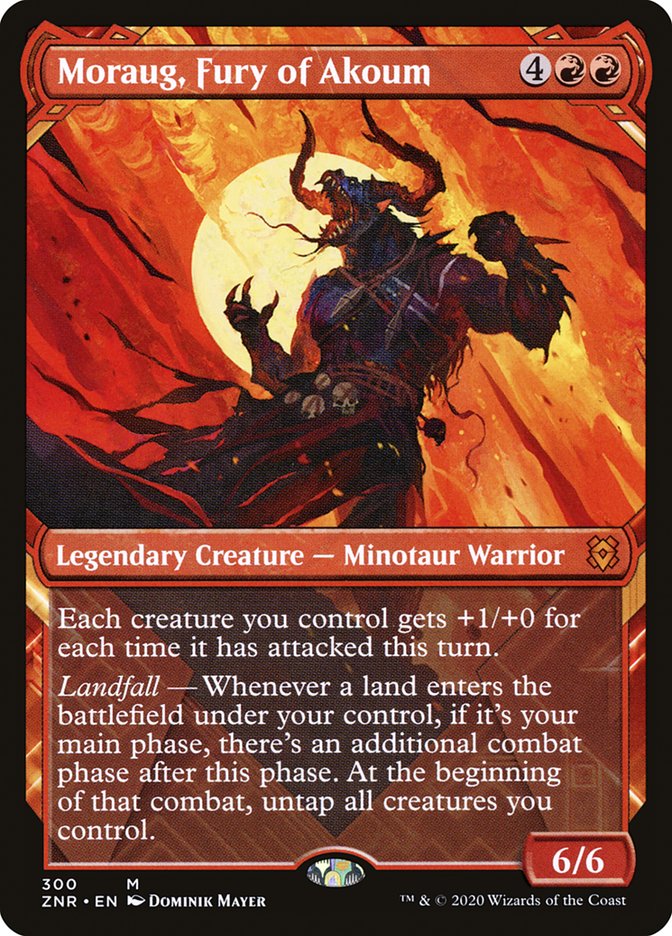 Moraug, Fury of Akoum (Showcase) [Zendikar Rising] | I Want That Stuff Brandon