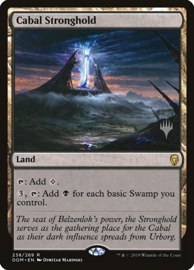Cabal Stronghold (Promo Pack) [Dominaria Promos] | I Want That Stuff Brandon