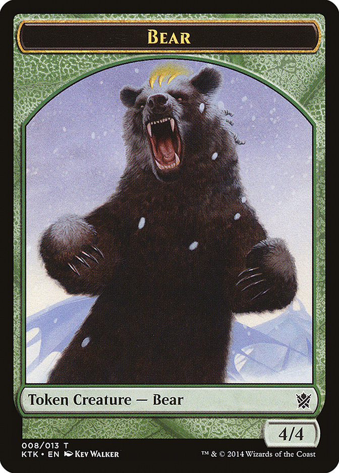 Bear Token [Khans of Tarkir Tokens] | I Want That Stuff Brandon