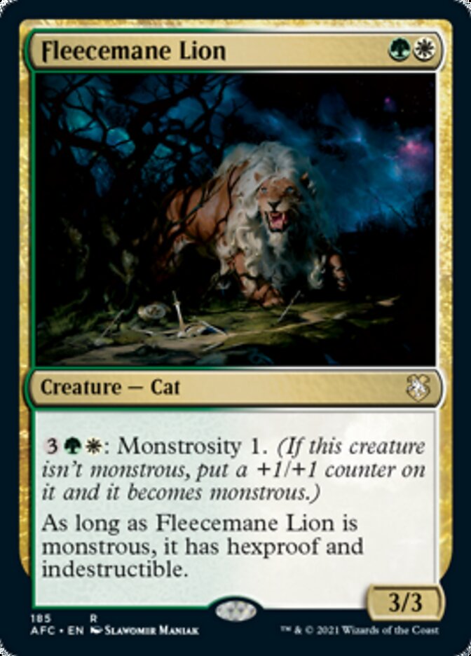 Fleecemane Lion [Dungeons & Dragons: Adventures in the Forgotten Realms Commander] | I Want That Stuff Brandon