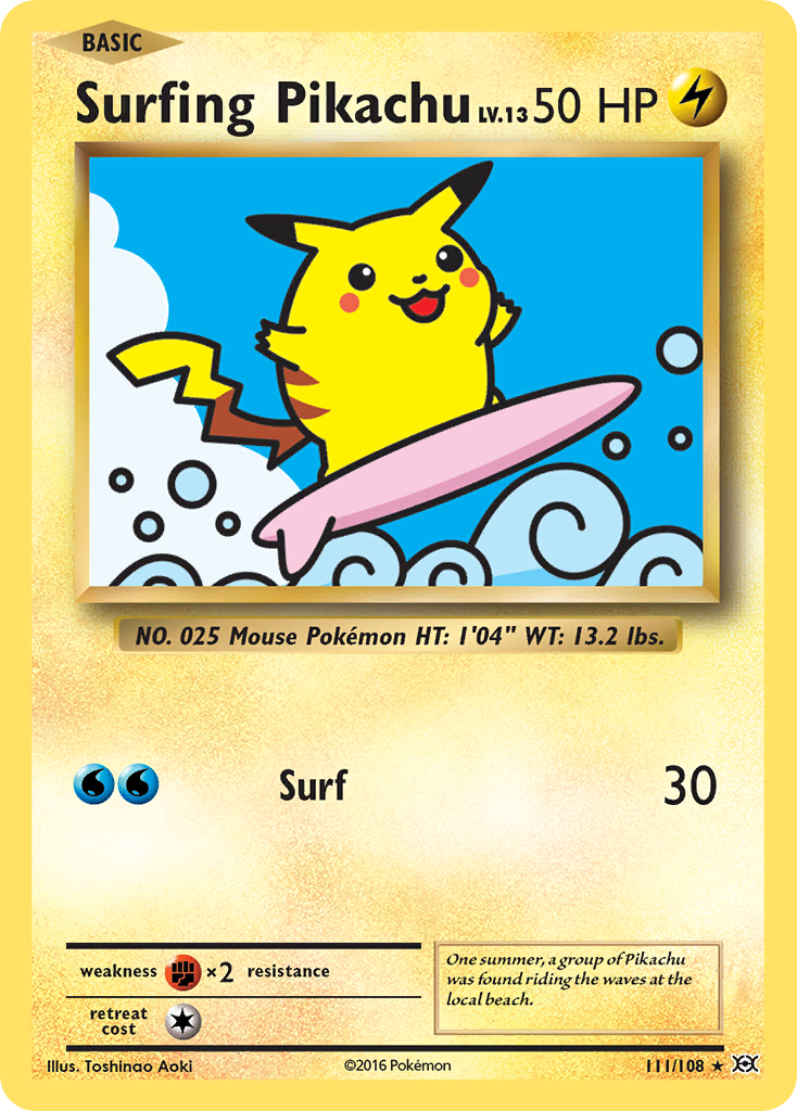 Surfing Pikachu (111/108) [XY: Evolutions] | I Want That Stuff Brandon