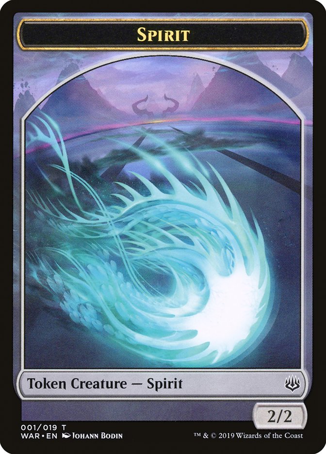 Spirit Token [War of the Spark Tokens] | I Want That Stuff Brandon