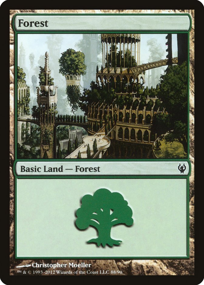 Forest (88) [Duel Decks: Izzet vs. Golgari] | I Want That Stuff Brandon