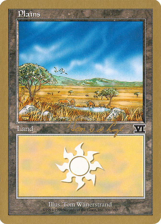 Plains (tvdl331) (Tom van de Logt) [World Championship Decks 2000] | I Want That Stuff Brandon