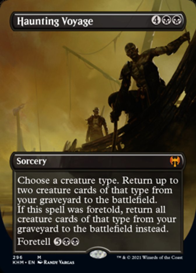 Haunting Voyage (Borderless Alternate Art) [Kaldheim] | I Want That Stuff Brandon