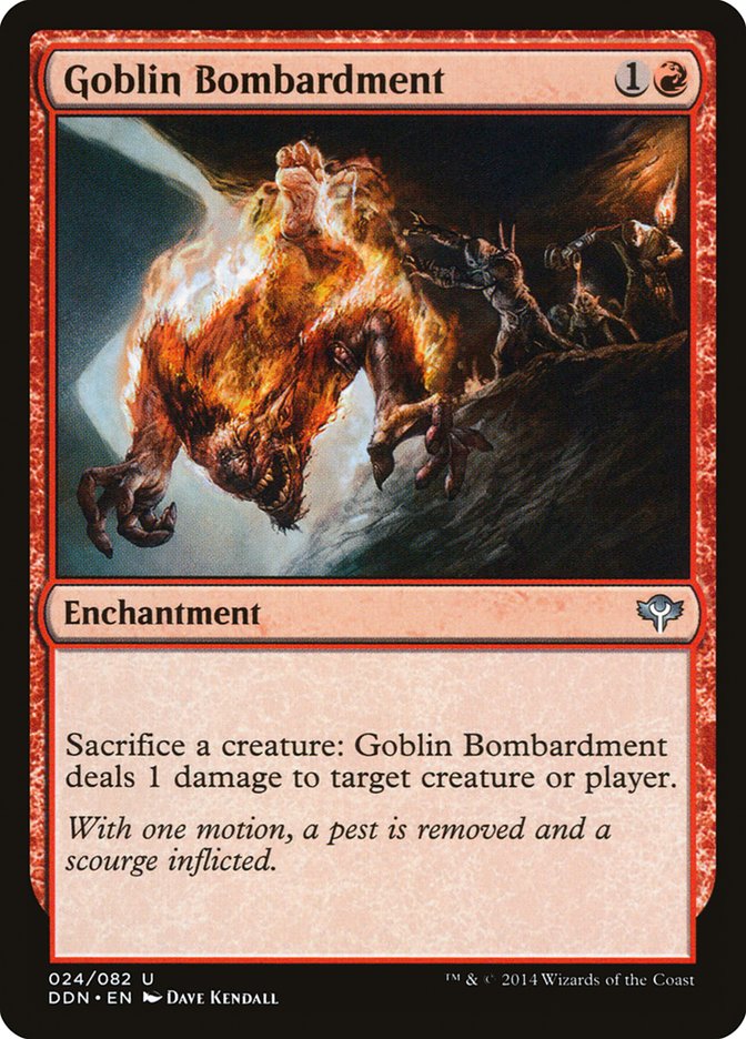 Goblin Bombardment [Duel Decks: Speed vs. Cunning] | I Want That Stuff Brandon