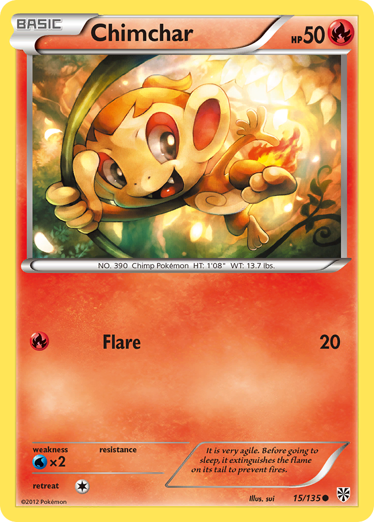 Chimchar (15/135) [Black & White: Plasma Storm] | I Want That Stuff Brandon